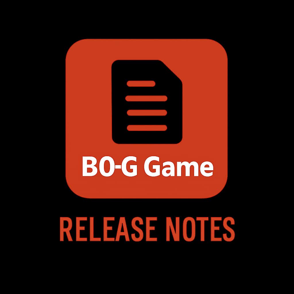 An icon representing BDG Game Release Notes, highlighting its informative nature.
