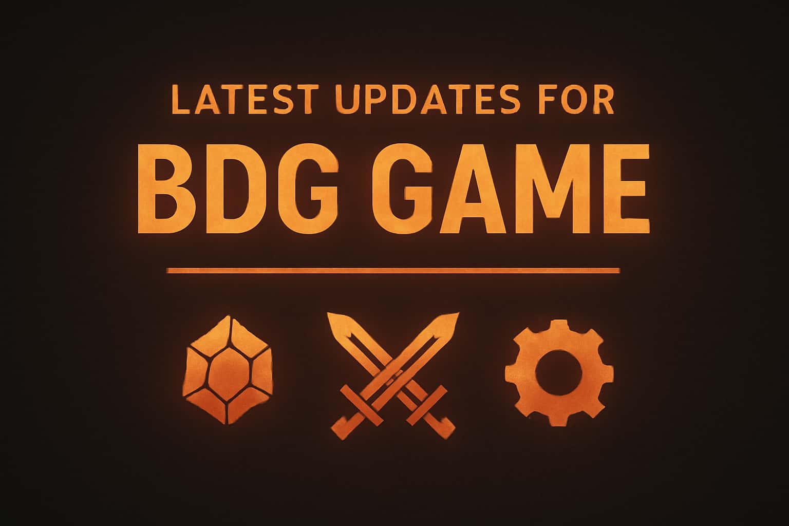 A visual representation of the latest updates for BDG Game, showcasing a futuristic design.