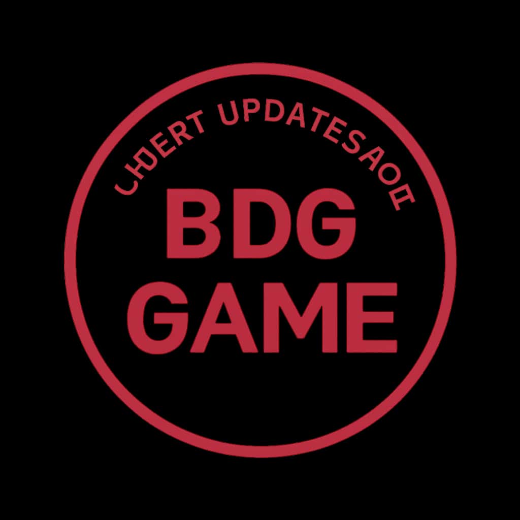 An icon representing the latest updates for BDG Game, designed with a professional aesthetic.